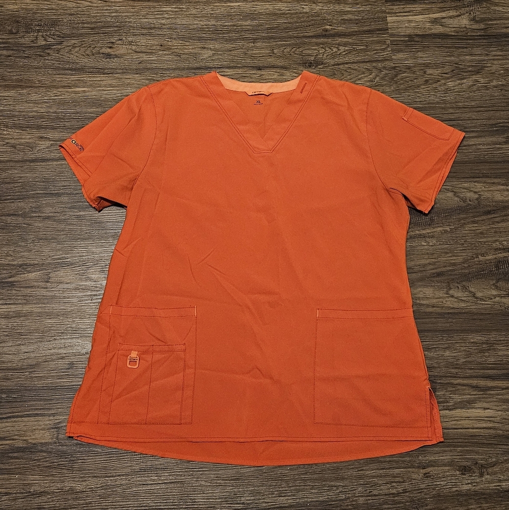 Carhartt Orange Crew Neck T-Shirt Vibrant Cotton Blend